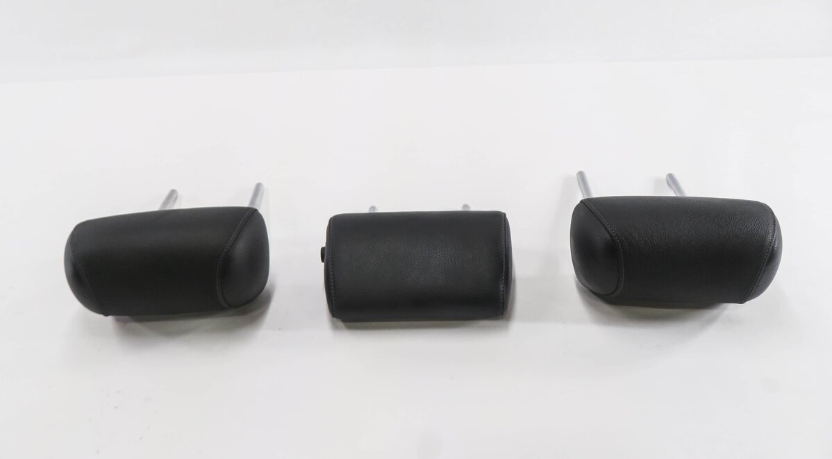 Thumbnail 3: 2011 BMW 335i (E90) REAR SEAT HEADREST SET-3 (BLACK DAKOTA LEATHER 354)