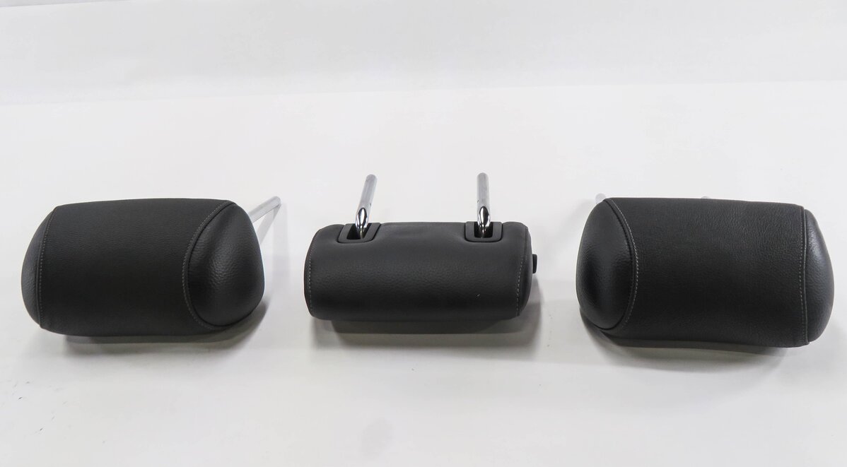 Thumbnail 4: 2011 BMW 335i (E90) REAR SEAT HEADREST SET-3 (BLACK DAKOTA LEATHER 354)