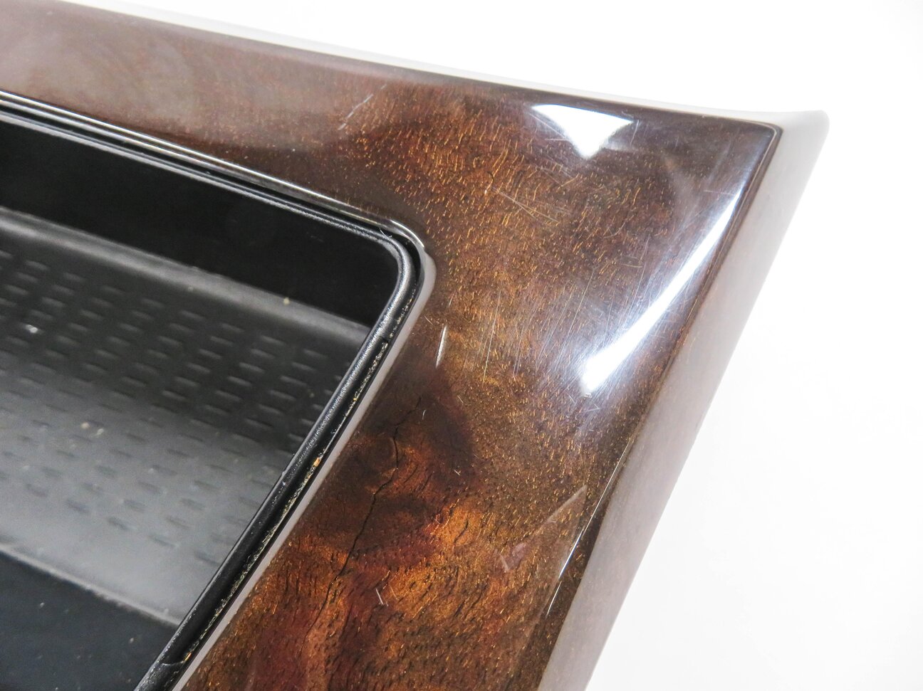 Thumbnail 8: 2011 BMW 335i (E90) DASH DOOR CONSOLE WOOD GRAIN TRIM SET (BURR WALNUT WOOD)