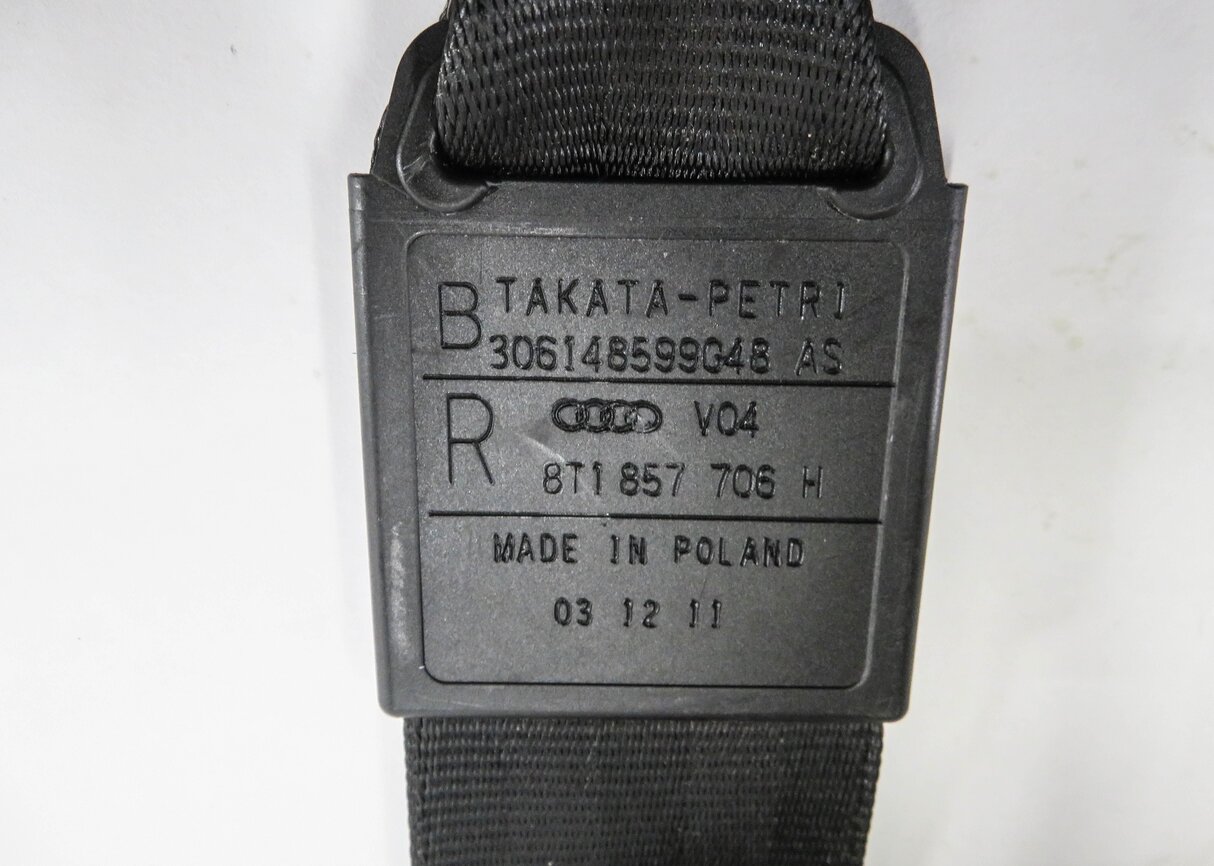 Thumbnail 6: 2008-2017 AUDI A5 S5 (B8 8T) COUPE - RIGHT PASSENGER SEATBELT RETRACTOR (BLACK)