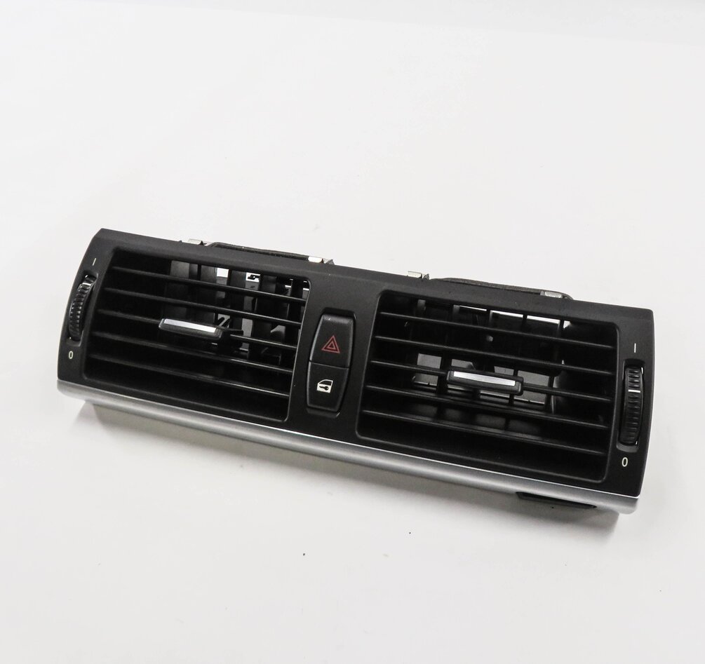 2012 BMW X5 (E70) CENTER DASH HEATER A/C AIR VENT w/ HAZARD & LOCK SWITCH