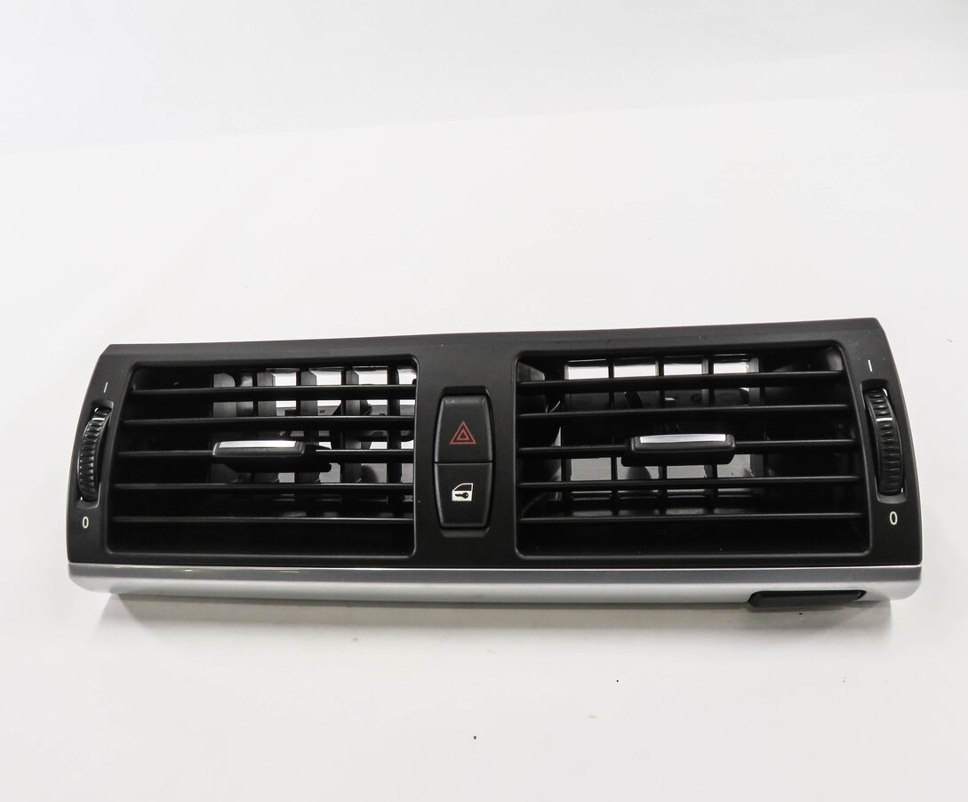 Thumbnail 2: 2012 BMW X5 (E70) CENTER DASH HEATER A/C AIR VENT w/ HAZARD & LOCK SWITCH