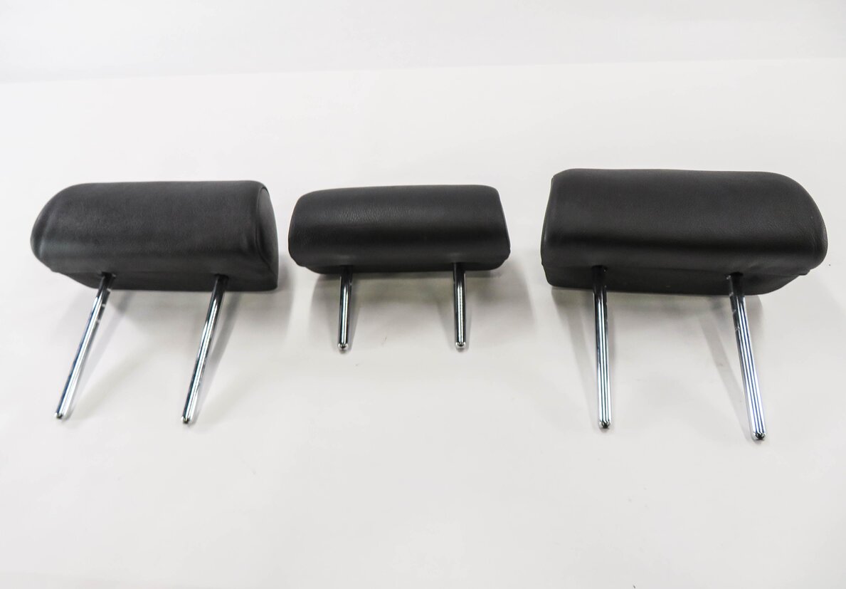 Thumbnail 1: 2012 BMW X5 (E70) 2nd SECOND ROW REAR SEAT HEADREST SET-3 (BLACK LEATHER)
