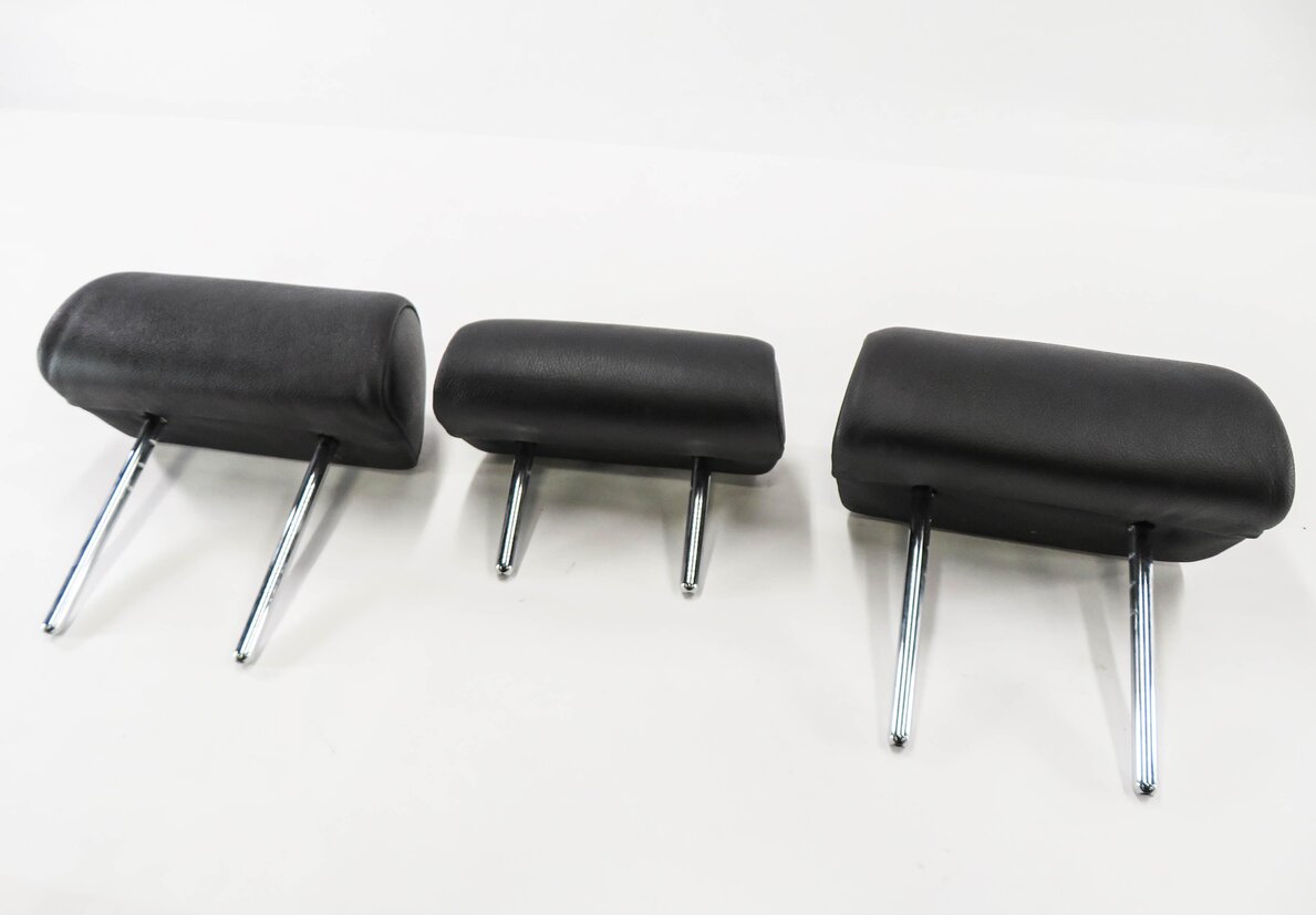 Thumbnail 2: 2012 BMW X5 (E70) 2nd SECOND ROW REAR SEAT HEADREST SET-3 (BLACK LEATHER)