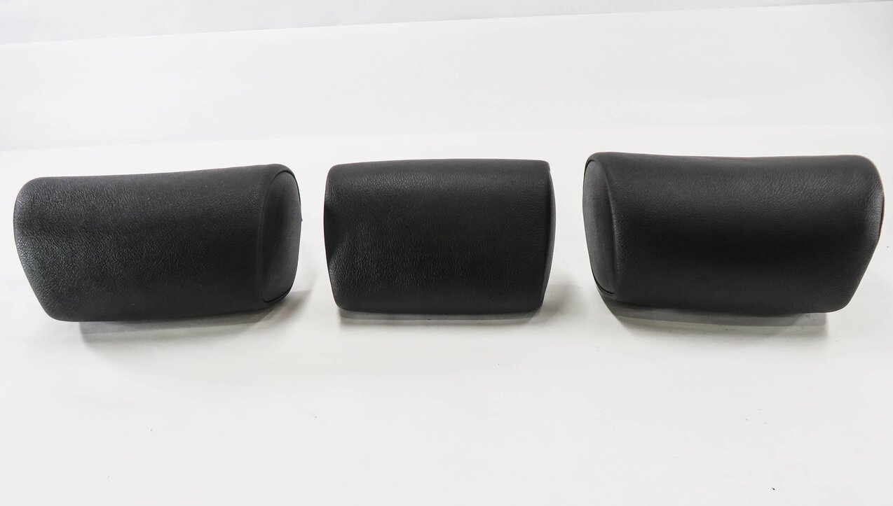 Thumbnail 3: 2012 BMW X5 (E70) 2nd SECOND ROW REAR SEAT HEADREST SET-3 (BLACK LEATHER)