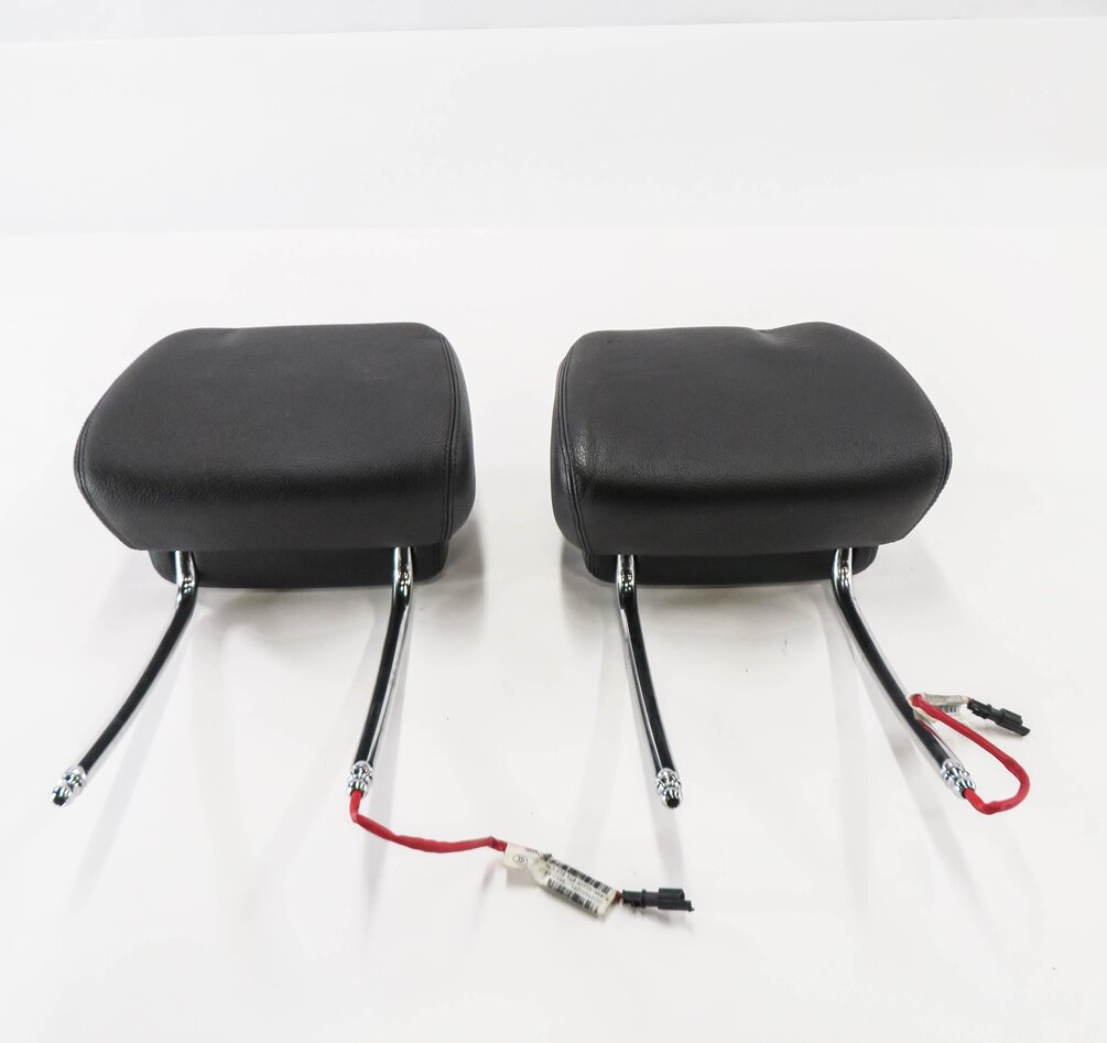 2012 BMW X5 (E70) FRONT LEFT & RIGHT SEAT HEADREST SET-2 (BLACK LEATHER)