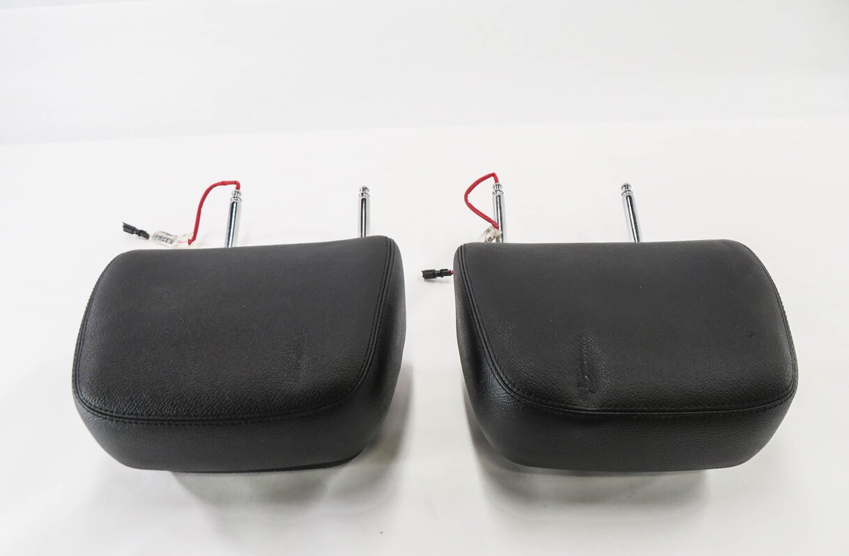 Thumbnail 3: 2012 BMW X5 (E70) FRONT LEFT & RIGHT SEAT HEADREST SET-2 (BLACK LEATHER)