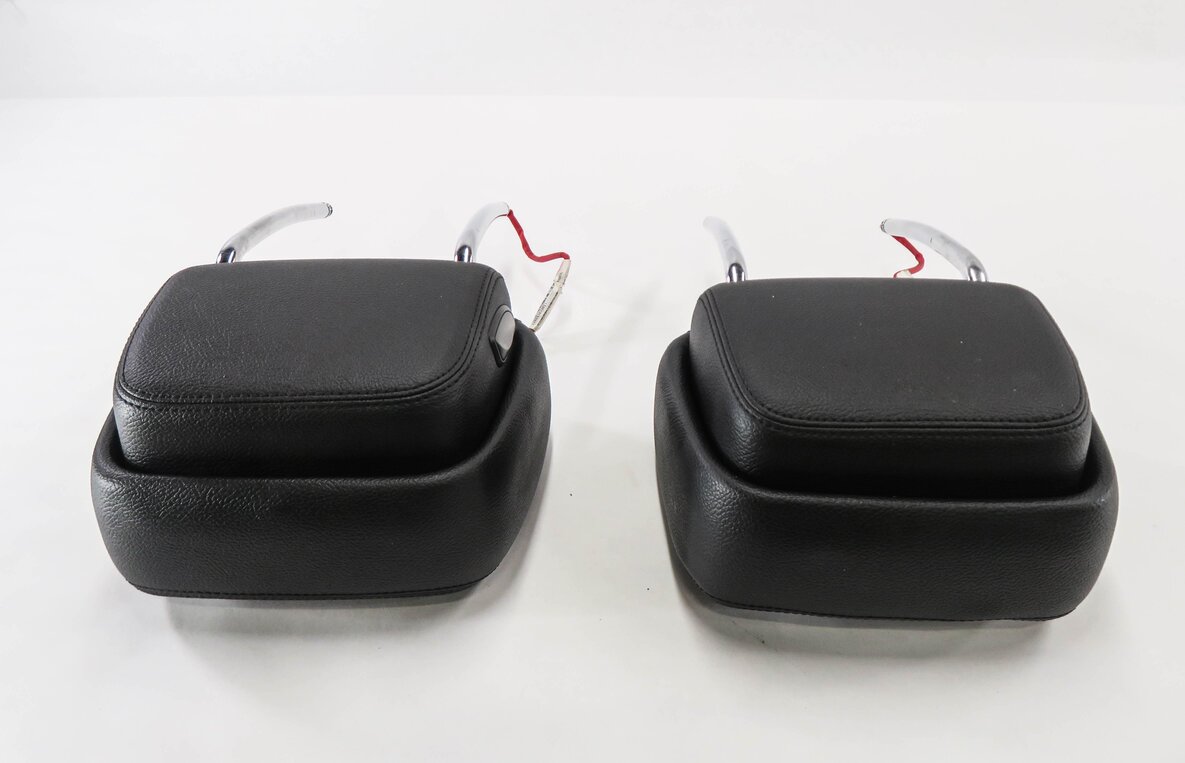 Thumbnail 4: 2012 BMW X5 (E70) FRONT LEFT & RIGHT SEAT HEADREST SET-2 (BLACK LEATHER)