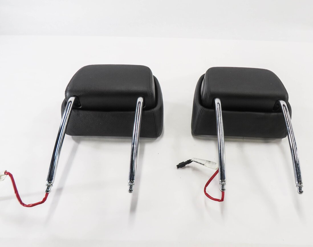 Thumbnail 5: 2012 BMW X5 (E70) FRONT LEFT & RIGHT SEAT HEADREST SET-2 (BLACK LEATHER)