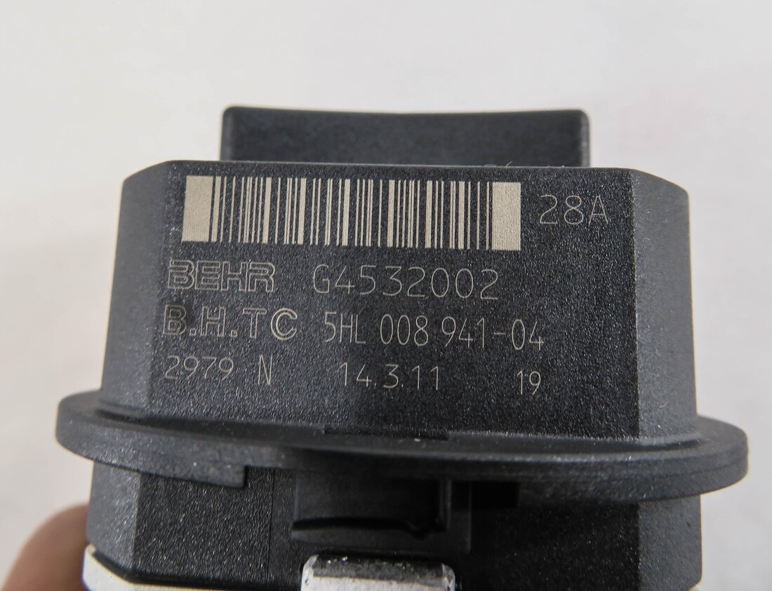 Thumbnail 4: 2012 BMW X5 (E70) REAR HEATER A/C BLOWER FAN MOTOR SPEED RESISTOR