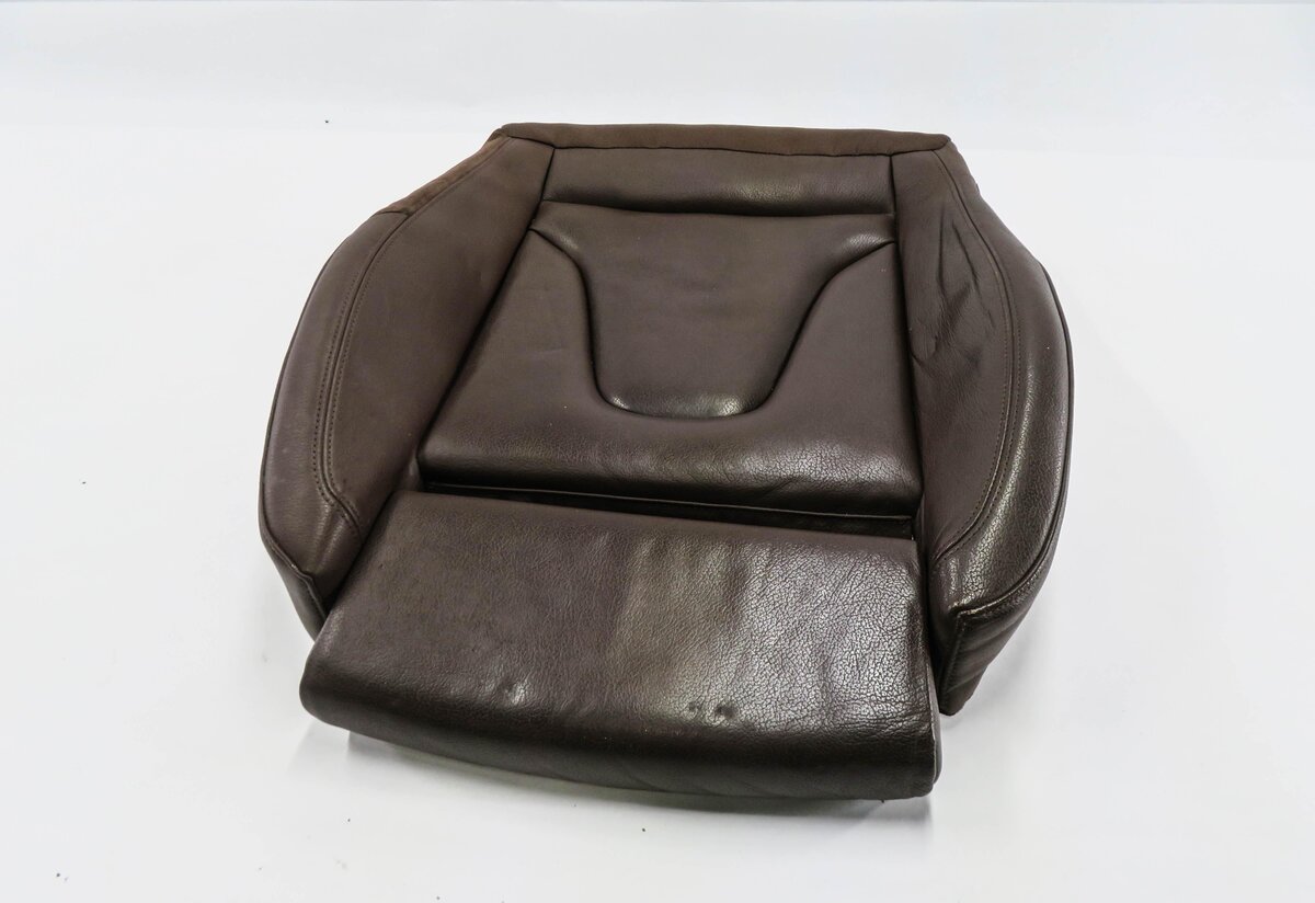 2016 AUDI A5 (B8 8T) DRIVER - LOWER BOTTOM HEATED SPORT SEAT CUSHION (BROWN)