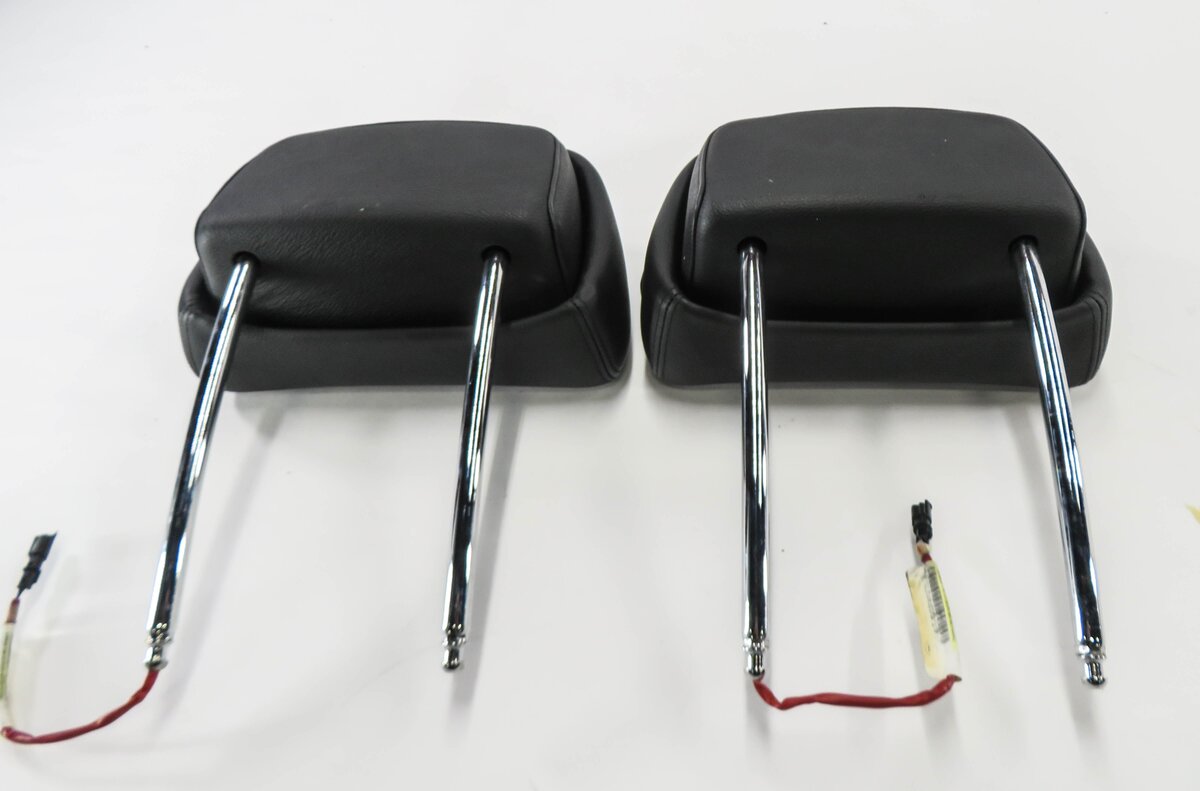 Thumbnail 5: 2009 BMW X5 (E70) FRONT LEFT & RIGHT SEAT HEADREST SET (BLACK NEVADA LEATHER)