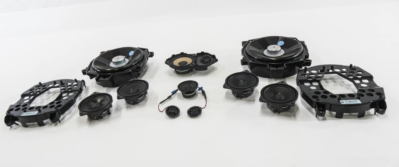 Thumbnail 2: 2009 BMW X5 (E70) RADIO STEREO AUDIO SUB SUBWOOFER TWEETER SPEAKER SET-12