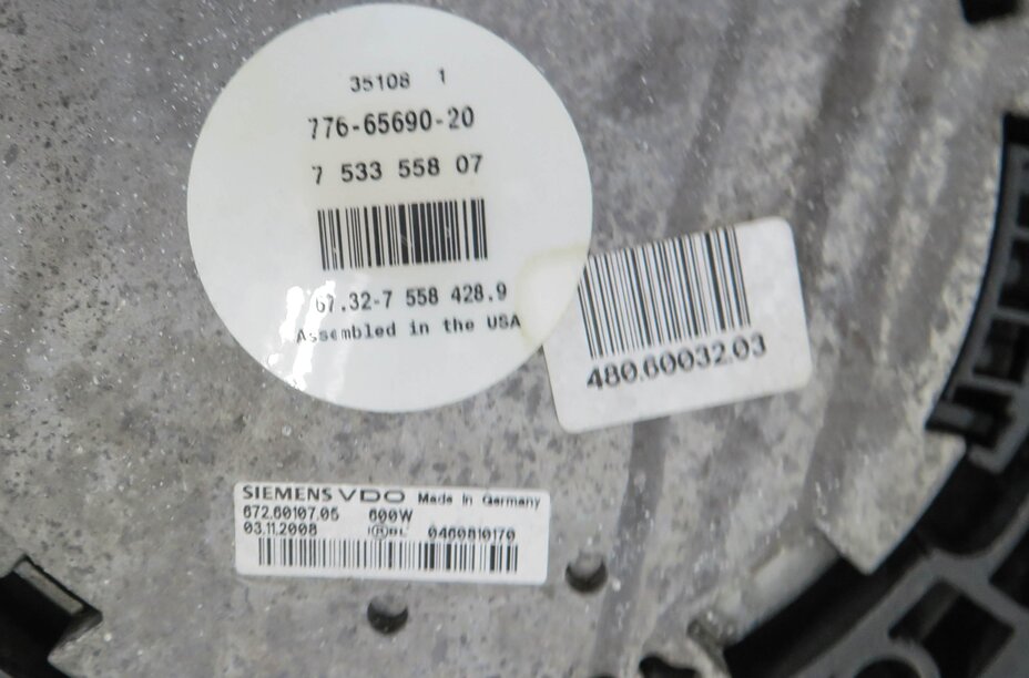 Thumbnail 6: 2007-2010 BMW X5 (E70) RADIATIOR COOLING FAN MOTOR w/ SHROUD (600 WATT)