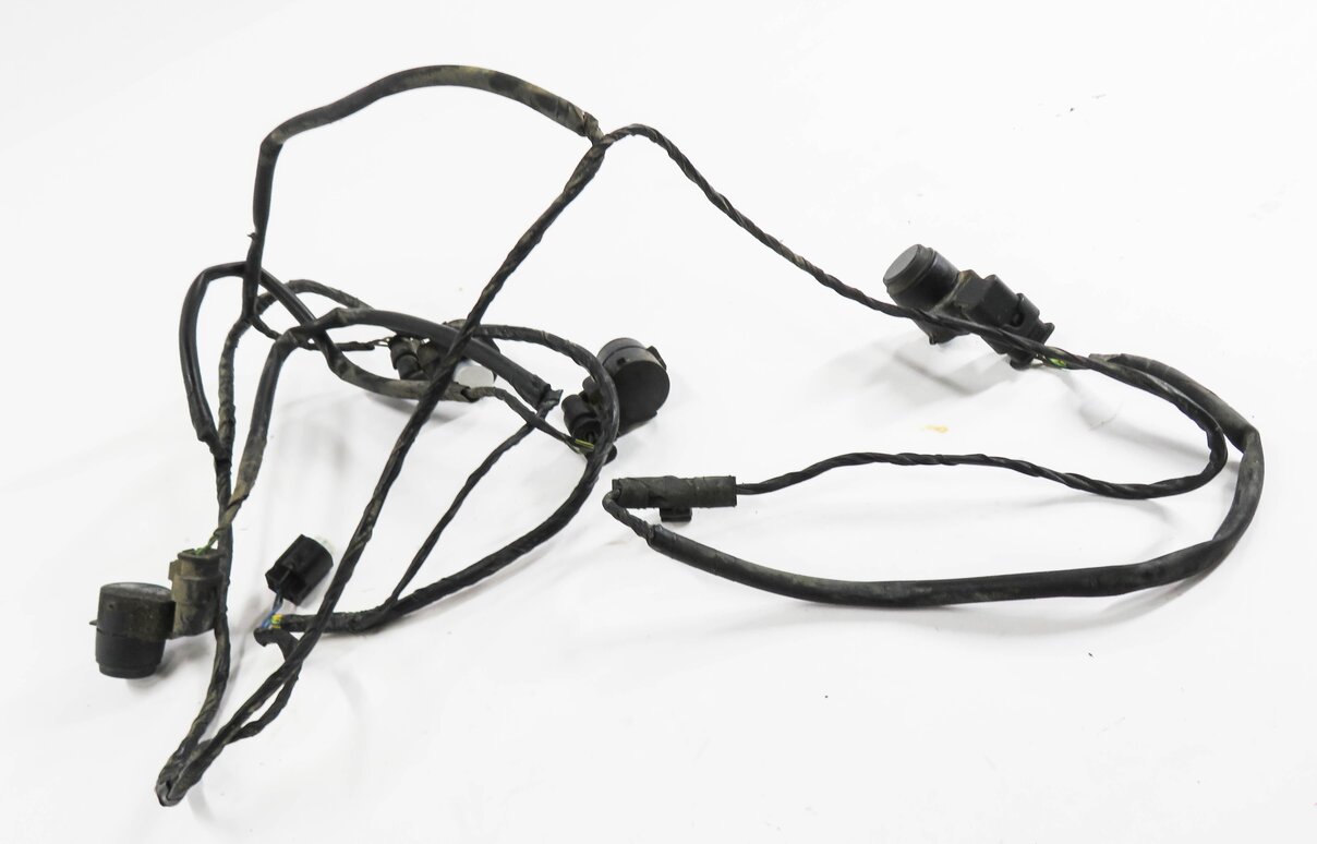 Thumbnail 2: 2013 BMW X1 (E84) REAR PDC PARK DISTANCE SENSOR SET w/ HARNESS (ALPINE WHITE)
