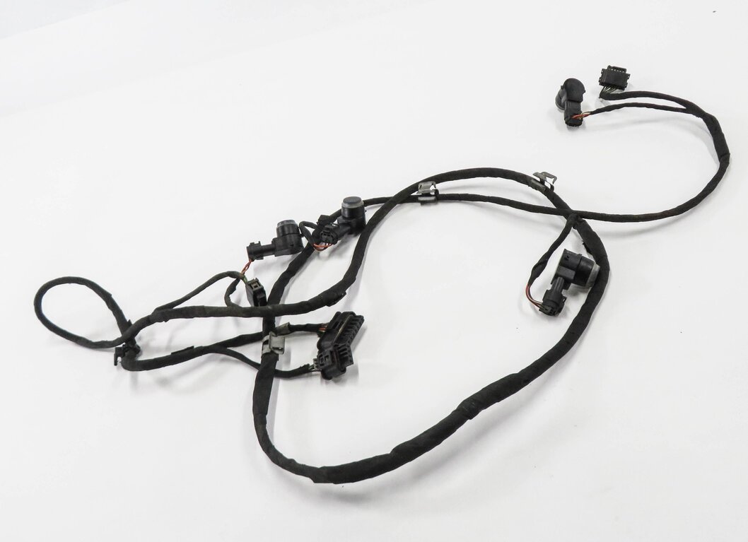 2014 MERCEDES GL550 (X166) REAR PDC PARK DISTANCE SENSOR SET w/ HARNESS (BLACK)