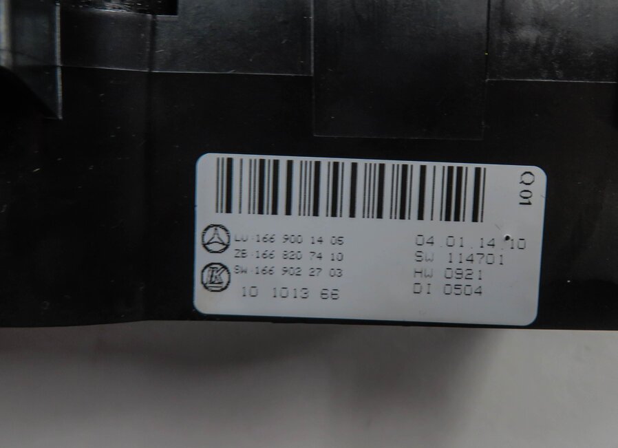 Thumbnail 6: 14-19 MERCEDES GLS GL350 GL450 GL550 ML350 ML550 (W166 X166) REAR HEATER CONTROL