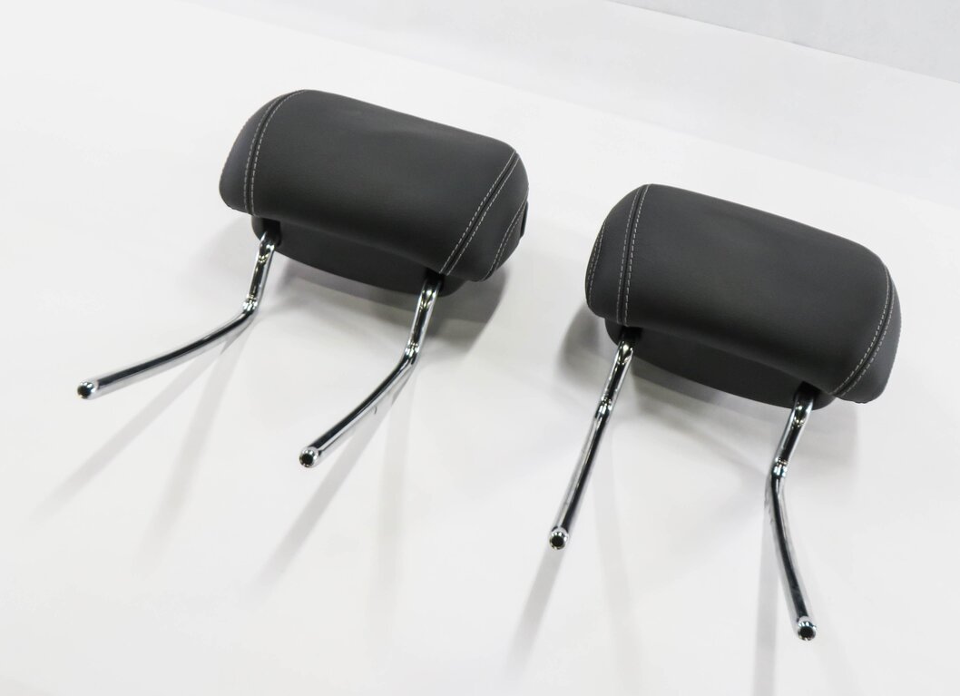 2014 MERCEDES GL550 (X166) FRONT LEFT & RIGHT SEAT HEADREST SET (BLACK LEATHER)