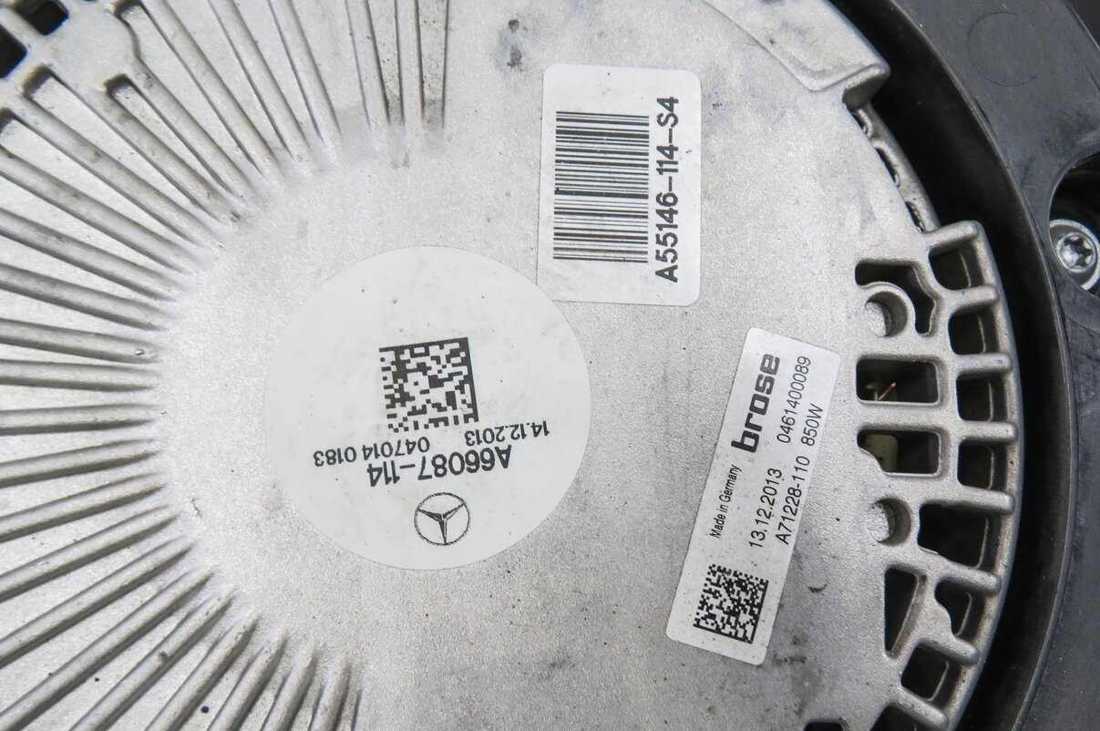 Thumbnail 7: 13-19 MERCEDES GL350 GL450 GL550 GLE ML250 ML400 ML550 (W166 X166) COOLING FAN