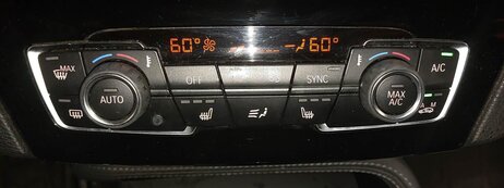 Thumbnail 3: 2016-2020 BMW X1 X2 (F39 F48) FRONT HEATER A/C TEMPERATURE CLIMATE CONTROL PANEL
