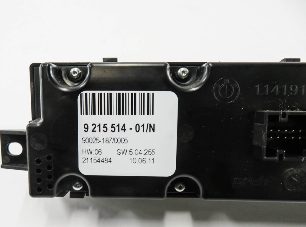 Thumbnail 5: 2007-2013 BMW X5 (E70) REAR HEATER A/C CLIMATE TEMPERATURE CONTROL PANEL