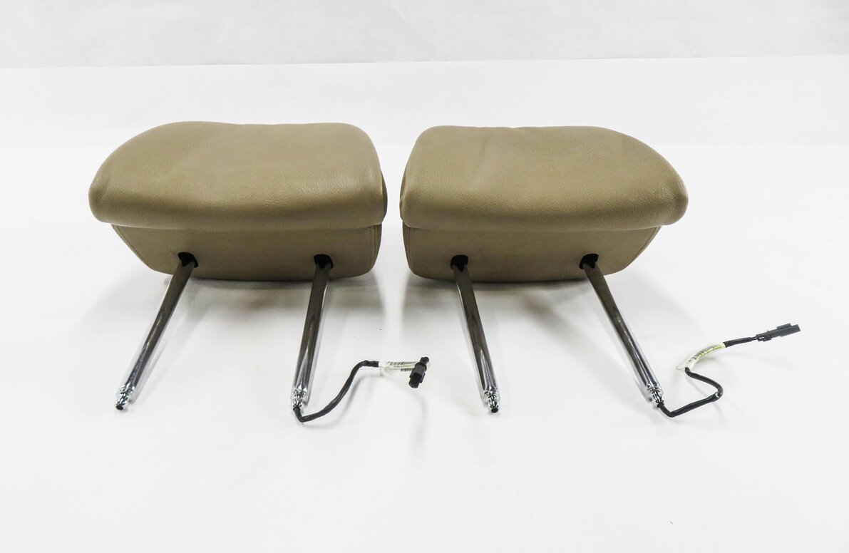 Thumbnail 2: 2012 BMW X5 (E70) FRONT LEFT & RIGHT SEAT HEADREST SET-2 (BEIGE LEATHER LVB4)