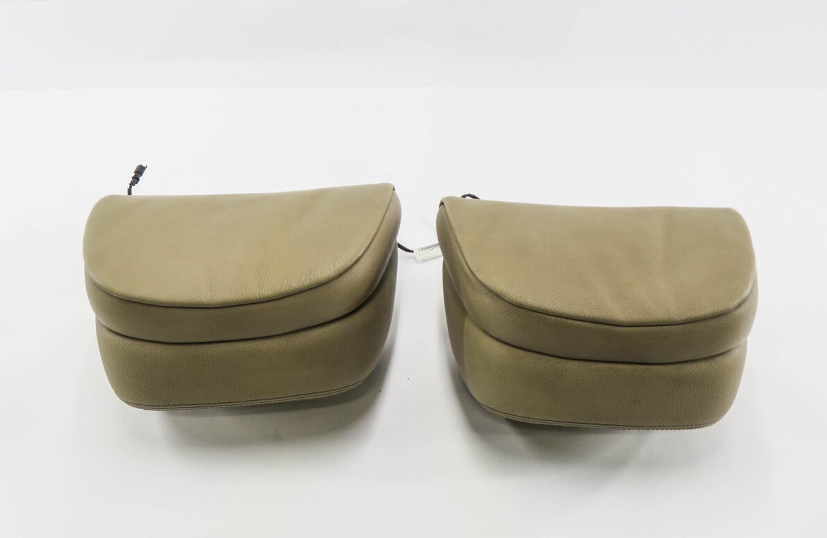 Thumbnail 3: 2012 BMW X5 (E70) FRONT LEFT & RIGHT SEAT HEADREST SET-2 (BEIGE LEATHER LVB4)