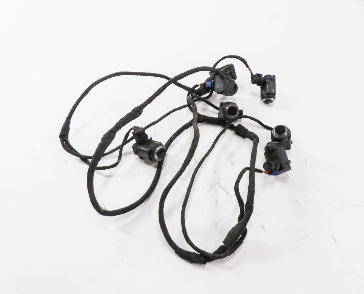 2008 MERCEDES GL450 (X164) FRONT PDC PARK DISTANCE SENSOR SET w/ HARNESS (BLACK)
