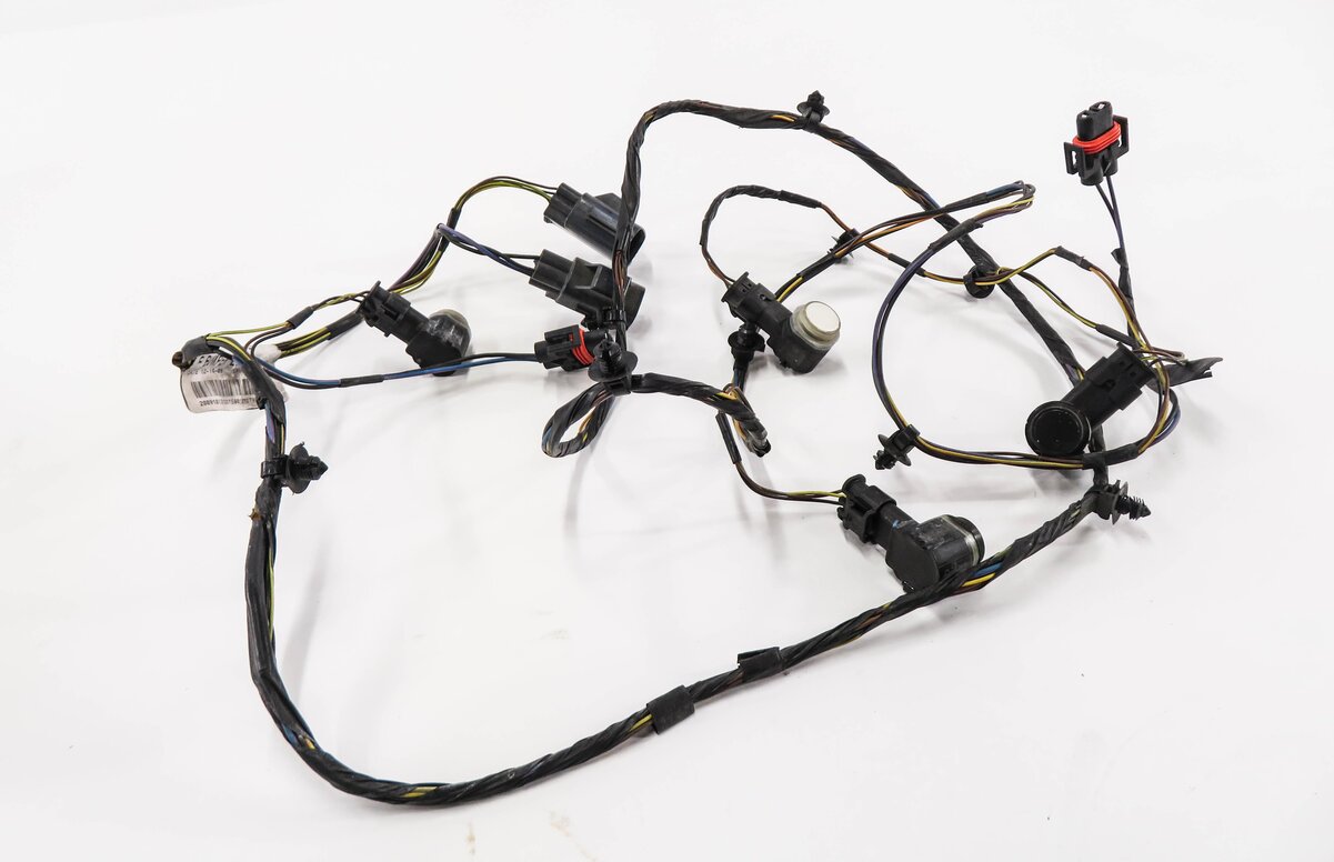 Thumbnail 2: 2010 RANGE ROVER SPORT (L320) FRONT PDC PARK SENSOR SET w/ HARNESS (WHITE 909)