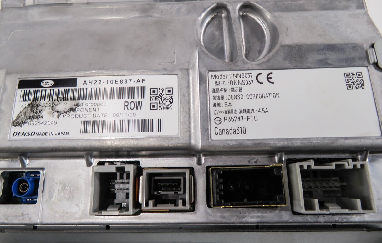 Thumbnail 6: 10-12 LR2 / RANGE ROVER SPORT (L320) FRONT MEDIA GPS NAVIGATION DISPLAY SCREEN