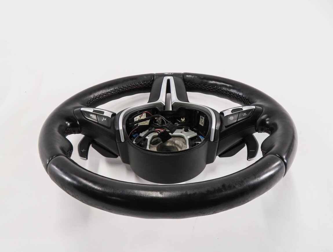Thumbnail 5: 2012-2019 BMW M5 M6 ///M (F06 F10 F12 F13) 3-SPOKE HEATED SPORT STEERING WHEEL