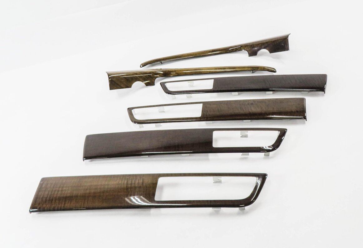 2011 RANGE ROVER SPORT (L320) INTERIOR WOOD GRAIN TRIM PANEL SET-6 (ANIGRE WOOD)