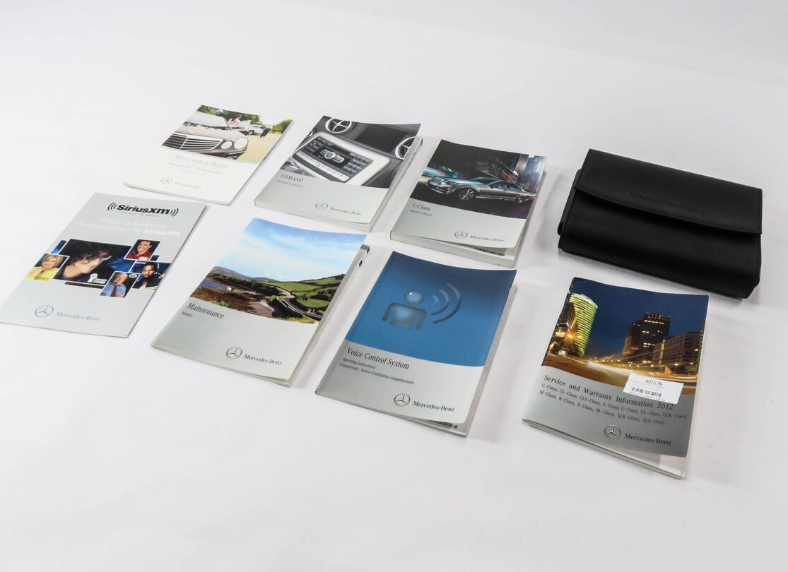 Thumbnail 2: 2012 MERCEDES C250 (W204) OWNERS MANUAL BOOK BOOKLET GUIDE SET w/ CASE
