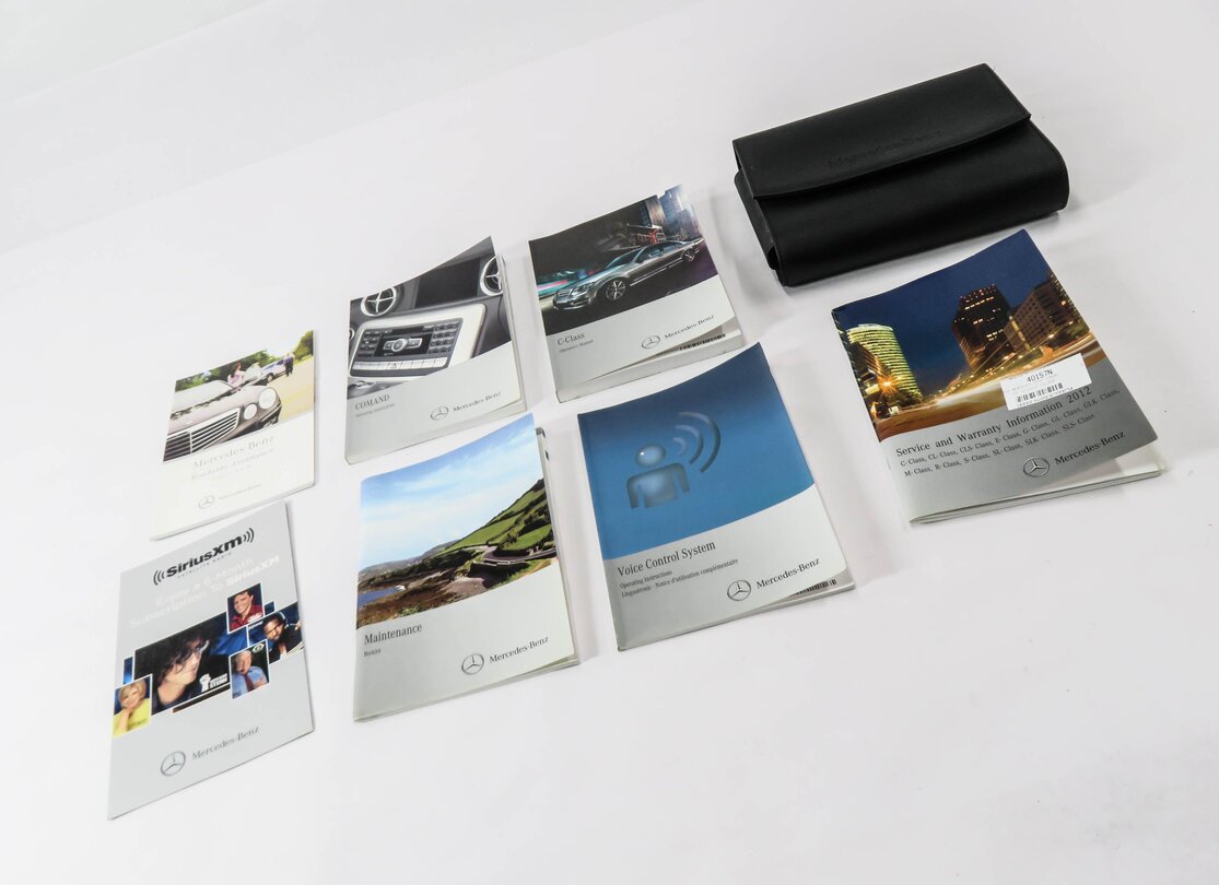 Thumbnail 3: 2012 MERCEDES C250 (W204) OWNERS MANUAL BOOK BOOKLET GUIDE SET w/ CASE