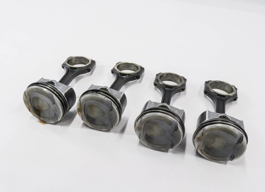 12-15 MB C250 SLK250 (W204 W205 R172) 1.8L M271 TURBO ENGINE PISTON w/ ROD SET-4