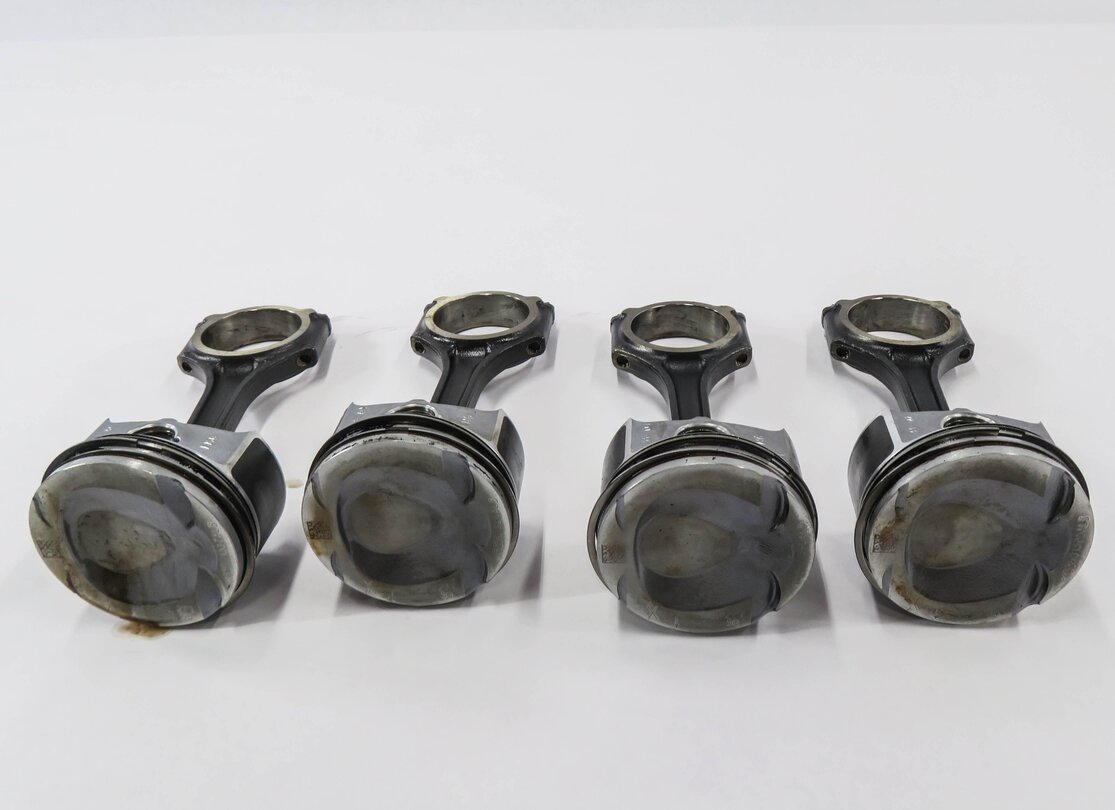 Thumbnail 3: 12-15 MB C250 SLK250 (W204 W205 R172) 1.8L M271 TURBO ENGINE PISTON w/ ROD SET-4