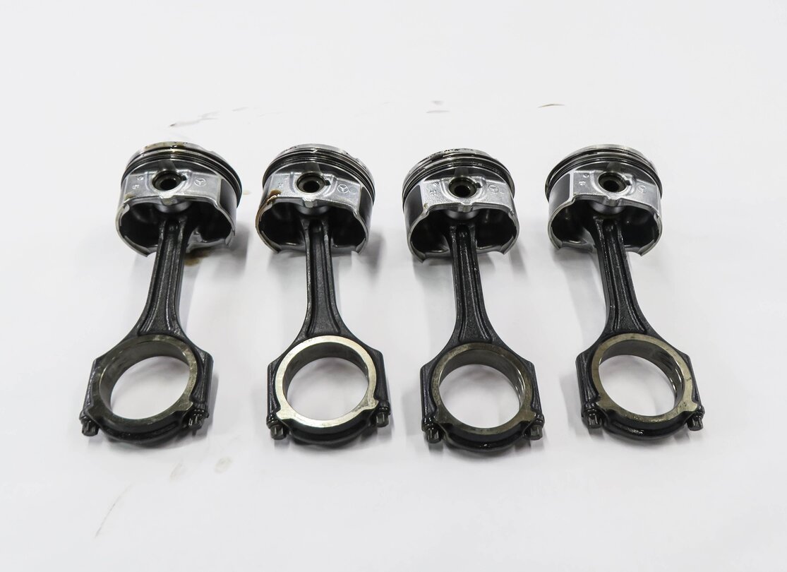 Thumbnail 4: 12-15 MB C250 SLK250 (W204 W205 R172) 1.8L M271 TURBO ENGINE PISTON w/ ROD SET-4