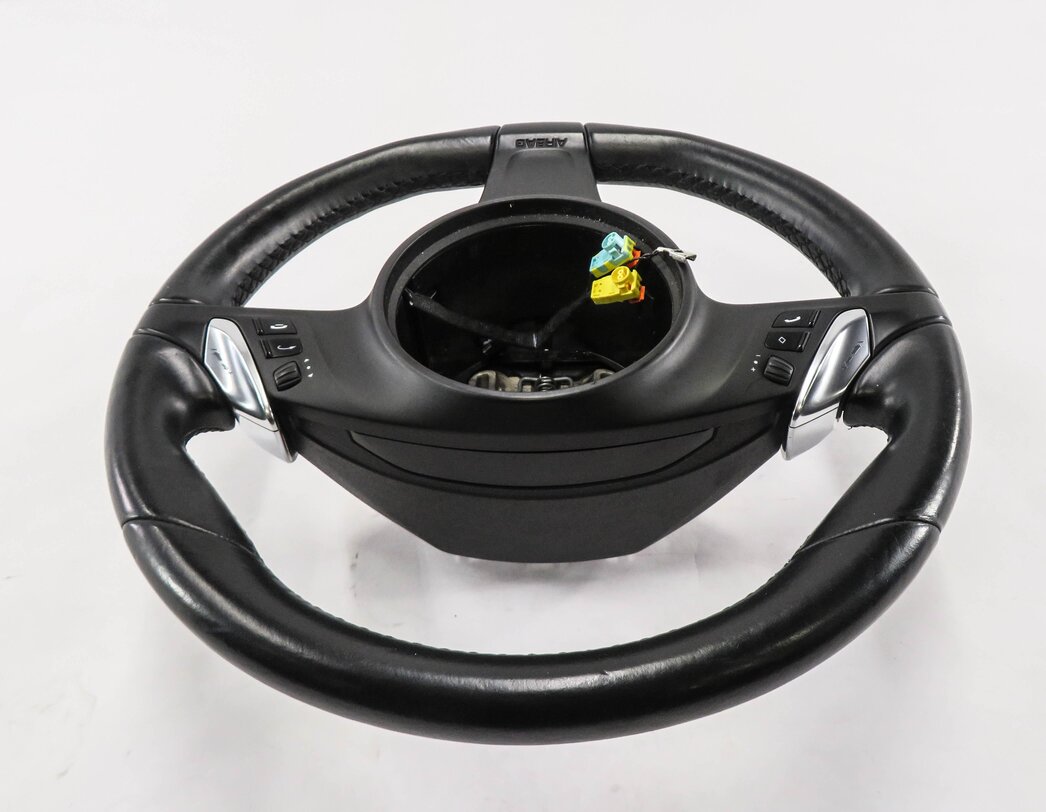 Thumbnail 3: 2010-2016 PORSCHE CAYENNE (958 970 G1) DRIVER 3-SPOKE STEERING WHEEL (BLACK)