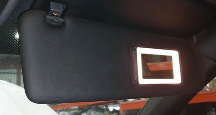 Thumbnail 3: 2011-2014 PORSCHE CAYENNE (958) FRONT LEFT & RIGHT SUNVISOR SHADE SET (BLACK)