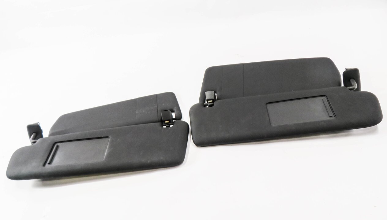 Thumbnail 4: 2011-2014 PORSCHE CAYENNE (958) FRONT LEFT & RIGHT SUNVISOR SHADE SET (BLACK)