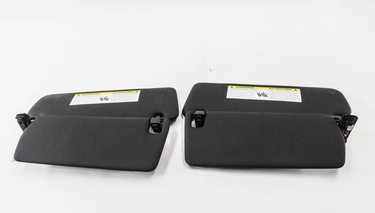 Thumbnail 6: 2011-2014 PORSCHE CAYENNE (958) FRONT LEFT & RIGHT SUNVISOR SHADE SET (BLACK)