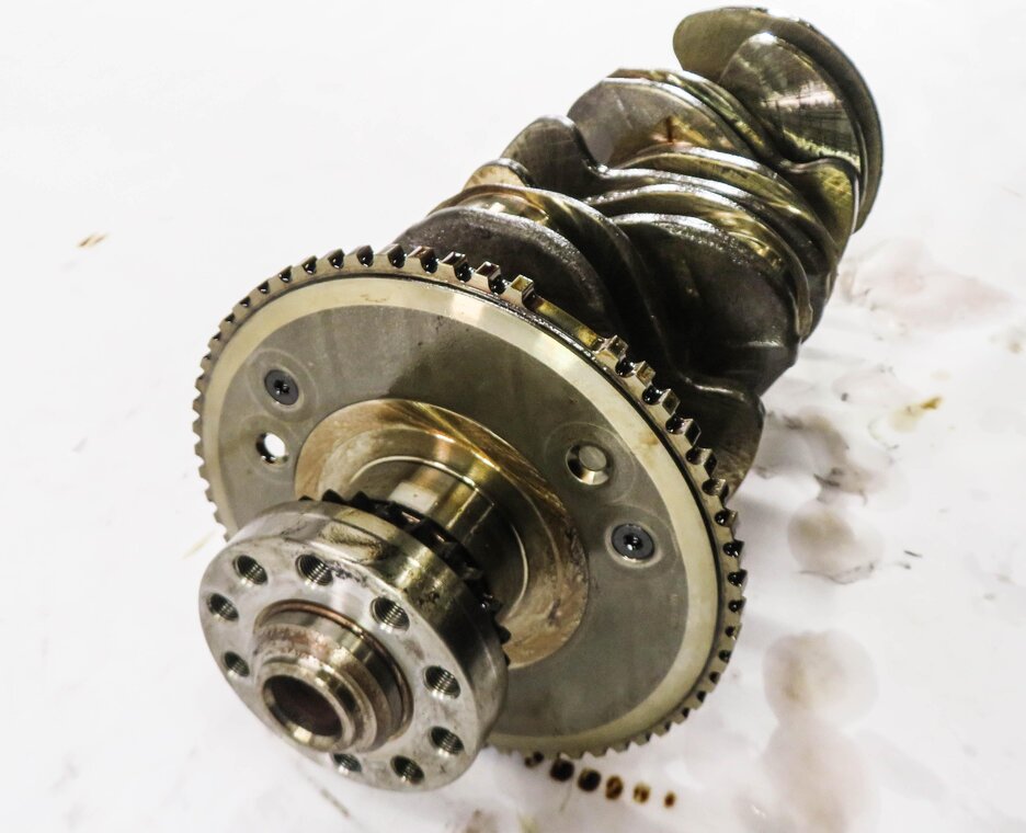 Thumbnail 3: 2014 PORSCHE CAYENNE (958) 3.6L M55.02 VR6 ENGINE - CRANKSHAFT CRANK SHAFT