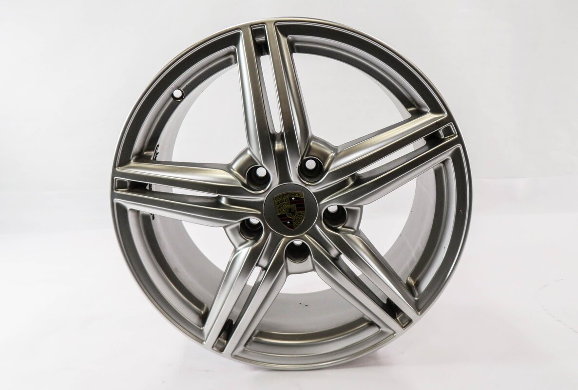 Thumbnail 2: 2011-2018 PORSCHE CAYENNE (958) 19x8.5 - ALUMINUM ALLOY 5 DOUBLE SPOKE WHEEL RIM