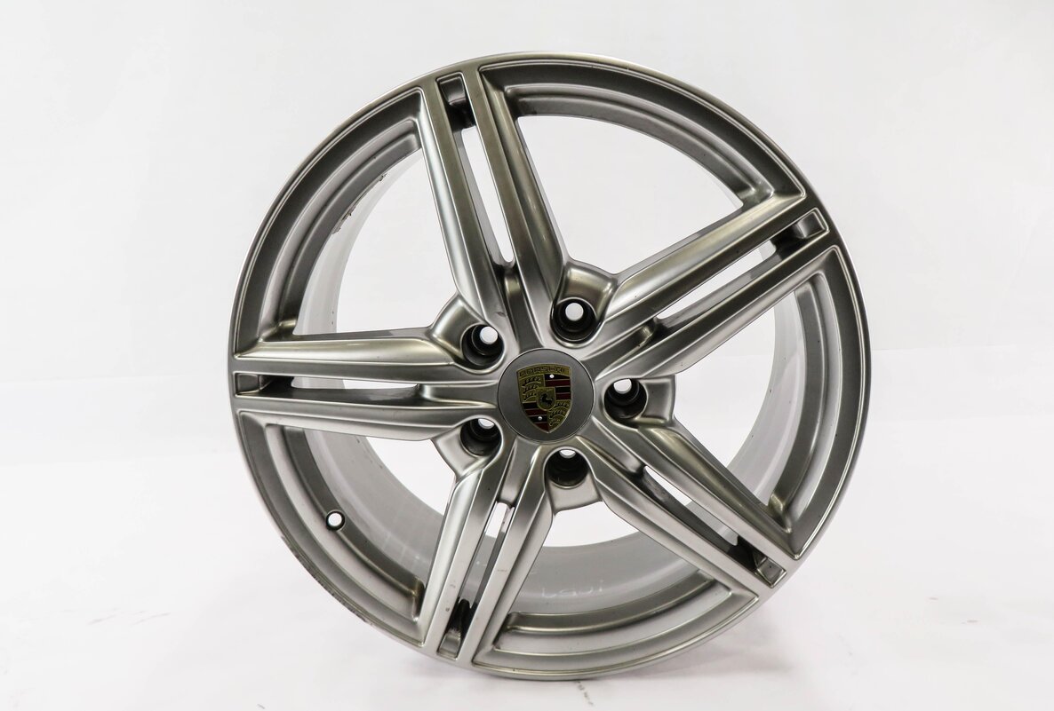 Thumbnail 2: 2011-2018 PORSCHE CAYENNE (958) 19x8.5 - ALUMINUM ALLOY 5 DOUBLE SPOKE WHEEL RIM