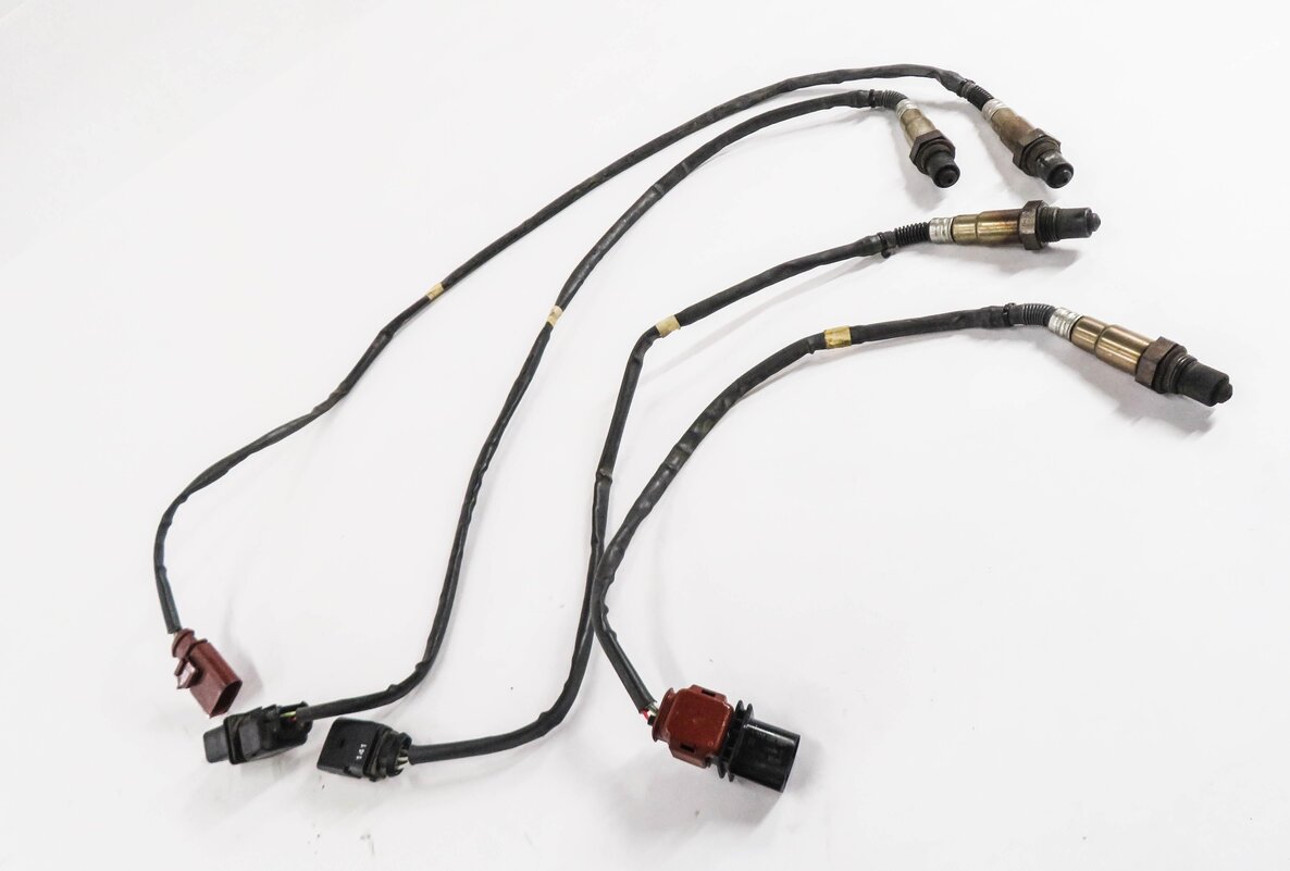 Thumbnail 3: 2014 PORSCHE CAYENNE (958) 3.6L - PRE POST CAT O2 OXYGEN LAMBDA PROBE SENSOR SET