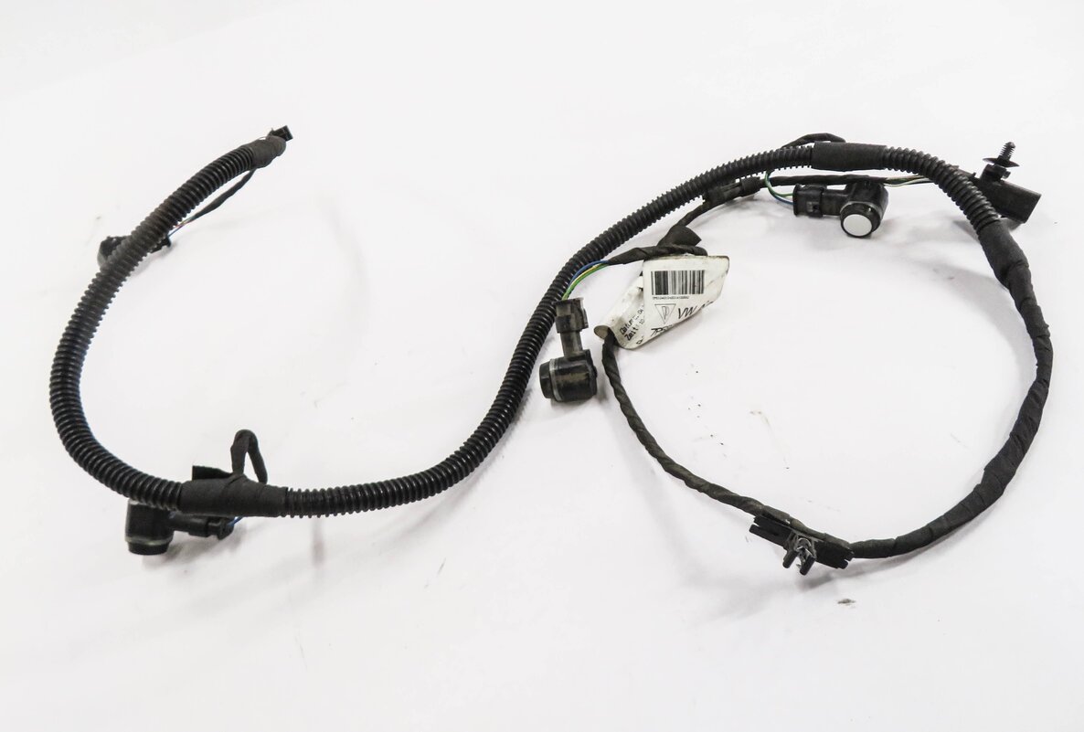 Thumbnail 3: 2014 PORSCHE CAYENNE (958) REAR PDC PARK DISTANCE SENSOR SET w/ HARNESS (WHITE)