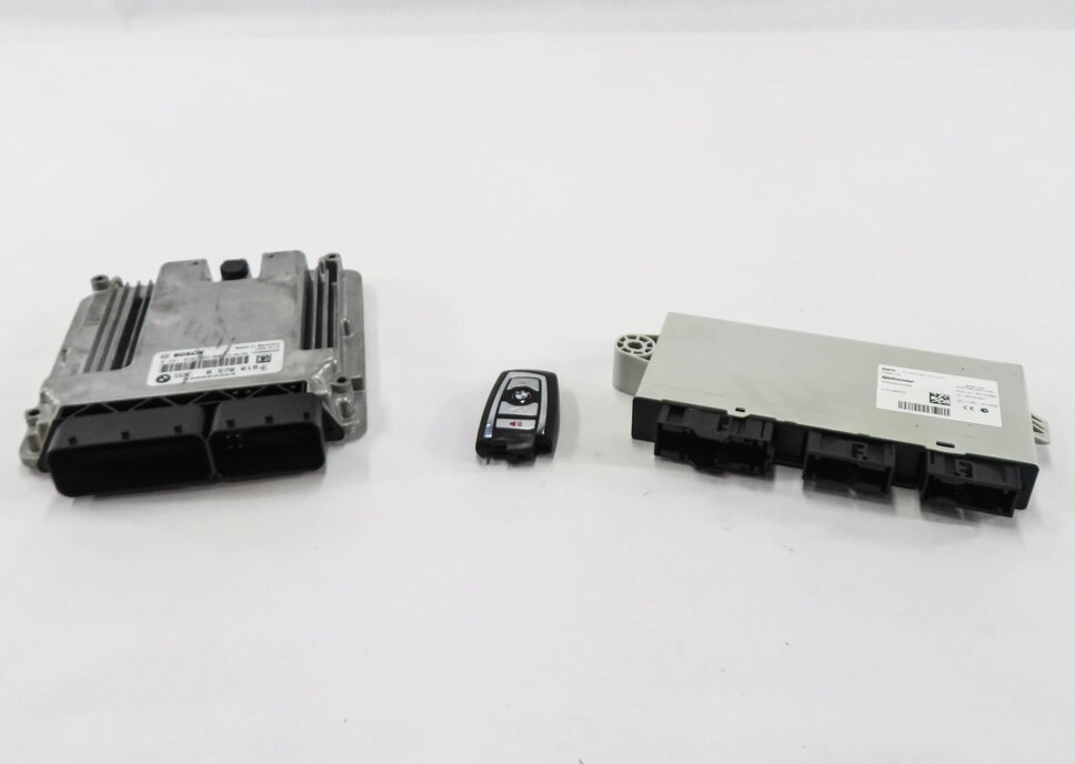 Thumbnail 2: 2015 BMW 535D (F10) 3.0L N57T DIESEL ENGINE DDE CAS 4 IMMOBILIZER MODULE KEY SET