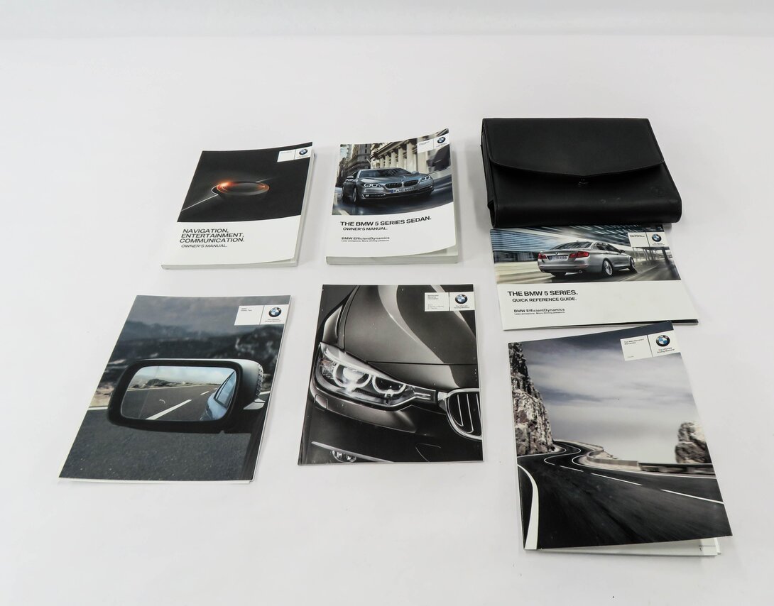Thumbnail 2: 2015 BMW 535D (F10) OWNERS MANUAL BOOK BOOKLET GUIDE SET w/ CASE