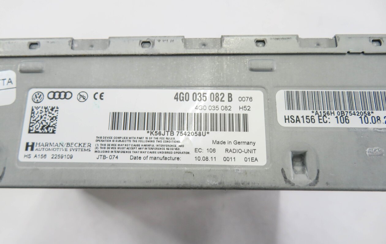 Thumbnail 5: 2012 AUDI Q7 (4L) RADIO STEREO RECEIVER CONTROL MODULE