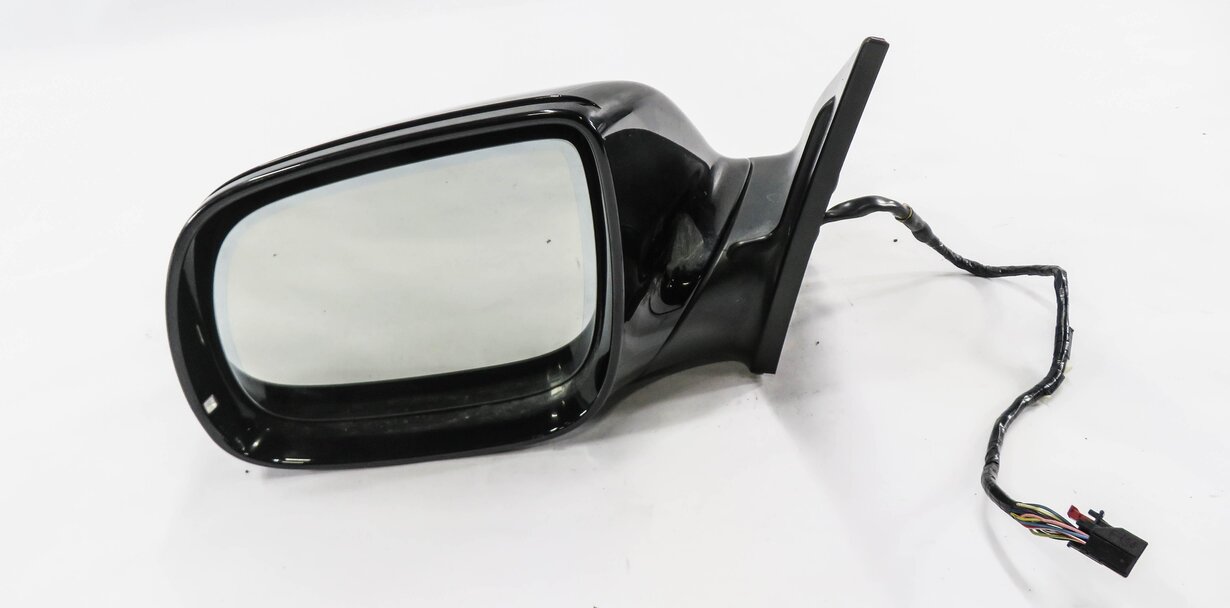 Thumbnail 1: 2010-2012 AUDI Q7 (4L) LEFT P-FOLD AUTODIM MEMORY DOOR MIRROR (ORCA BLACK 2T)